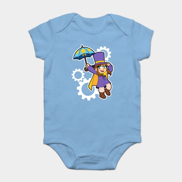 Hat Girl Baby Bodysuit by RainytaleStudio